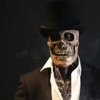 Het nieuwste skelet biochemisch masker voor 2021 Halloween Party Cosplay Props Siliconen Volledige Cover Head With Hat A66 G0910