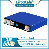 Liitokala 3.2V 50AH LIFEPO4 Battericeller Hög 3C 150A Utloppsström Bateria för DIY 12V eBike bilbåt Start Solar Motorhome EV / Smal båt / Elektrisk