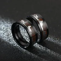 Weihnachtsgeschenke Zubehör Großhandel Schmuck Schwarze Holz Mode Getreide Hirsch Ring Weihnachtsgeschenk Ring sollte sein