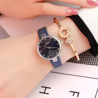 Relojes de pulsera Estilo coreano Simple Diamante Piedra Mujer Estudiante Mujeres Gran Dial Reloj Personalidad Moda Moda Impermeable Señoras