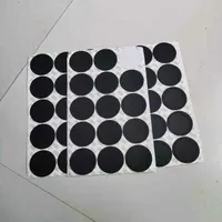 Decoração home criativa redonda preta borracha auto-adesiva adesivo adesivo para 15 oz. 20 oz. 30 oz. Esteira antiderrapante de proteção de vidro