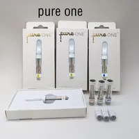 Pure One Peavorizer Pen Cartridges одноразовые распылители 08 мл 1,0 мл. Параполноавтобусы картридж Упаковка пустой распылитель масла керамическая катушка экигарета