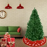 Noel Süslemeleri Yaratıcı Ağaç Etek Noel Avlu El Alışveriş Sahnesi Dekorasyon Orijinal Baskılı Keten Albero Di Natale 1 ADET GONNA GONNA