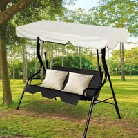 Schaduw 180 cm/150 cm tuin swing stoel luifel waterdichte bovenklep luifel voor binnenplaats buiten gazebo tent hangmat zon zeil