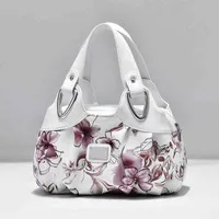 Luxury Handbag Women Print Pu Leather Handle Tas Fashion Fire Lady Dead Great Capacity Shoulder Bag Purse Shopping