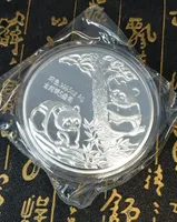 99,99% Chinois Shanghai Mint AG 999 5oz Arts 1990 Année Panda Silver Coin
