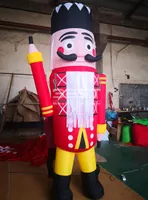 10ft big outdoor Inflatable nutcracker wooden soldier christmas yard decor Customized model type character balloon