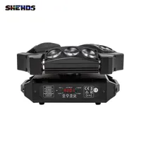 SHEHDS Long Despons High Power Lights Mini LED BEAM 9x10W RGBW4IN1 Testa mobile DMX 512 Effetto effetto Effetto per feste DJ Disco