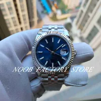 Super BP Versión de fábrica Watch 4 Color Fotografía 126334 Movimiento automático Sapphire Glass Blue Dial 41mm Men Relojes con caja de plástico original