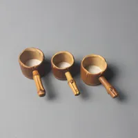 Bambus Tee Infuser FilterScleandersieb mit Griff Neuheit Tee Werkzeug Weinlese Kung Fu Tee Gadgets Geschenk