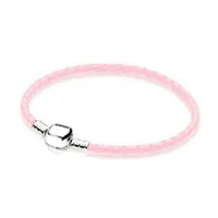 NEW Fashion 925 Sterling Sier Multicolor Mixed 12 Colors Women Double-Leather Bracelet Fit Charm DIY Gifts Original Iconic Bead Gifts 2021