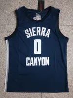 Mannen SCS Sierra Canyon # 0 Bronny James Jr. Basketbal 2022 Navy NCAA High School Basketball Jersey