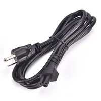 1.2M 3 PIN EU US AU UK Plug Computer PC AC Power Cord Adapter Cable 3-Prong Mains for Printer Netbook Laptops Game Players Cameras Powe Plugs to Household Appliance