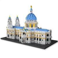 7053 sztuk Mini Building Blocks World Architecture St Paul's Cathedral Block Zestaw 3D London City Landscrape Cegła zabawka dla Childern H0824