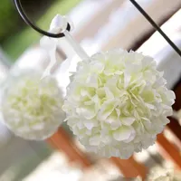 Inch Artificial Hydrangea Flower Ball Home Hangings Kissing For Christmas Ornaments Wedding Party Decorations Decorative Flowers & Wreaths