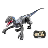 2.4GHz新しいRC恐竜Raptor Velociraptor Roar歩く灯電気リモコン動物モデル子供のおもちゃ男の子子供ギフトQ0823