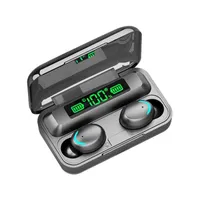F9-5C TWS bezprzewodowe słuchawki Bluetooth słuchawki ładujące pudełko z mikrofonem sportowe wodoodporne zestawy słuchawkowe wkładki douszne