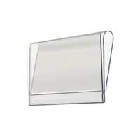 Kunststoff-PVC-Preis-Tag-Zeichen-Label-Anzeigen-Clip-Halter für Supermarkt-Speicher-Holz-Glas-Regal-Fitting 50pc