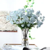 Flores decorativas guirnaldas simulación flor nevado loto de alta gama falso 3d impresión color decoración del hogar diente de león decoración de la planta