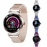 PERÍODO FISIÓRIO Lembrete relógios inteligentes NAC88 Diamond modelando a moda relógio de moda com frequência cardíaca / monitoramento de pressão arterial Smartwatche para Android iOS