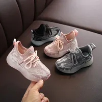 2020 nuevos zapatos de otoño niños transpirable niños niñas deporte niños zapatillas informales zapatillas de bebé con malla long lj200907