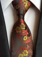 Yay Bağları 8 CM erkek Yüksek Kalite Jakarlı Dokuma Boyun Kravat Tasarımcı Çiçek Çiçekler Işlemeli Kravat Erkekler Için Gömlek Elbise Maç Için