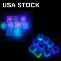 Inne kryte oświetlenie kolorowe lampy błyskowe LED Kostki lodu DIY światła czujnik wodny Multi Kolor Zmiana świąteczna Party Xmas Decor USA Stock