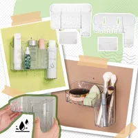 Pudełka do przechowywania Bins Strefy Komfort Magia Naklejki Plastikowe Pudełko Toaletowe Makeup Przezroczysty Dom Kreatywny Organizowanie Papeterii