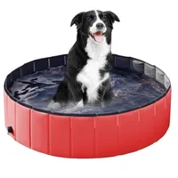 Kennels Stifte PVC Haustier Faltbare Pool Hunde Katzen Badewanne Tragbare Badewanne Zusammenklappbare Wasserteiche für Kinder Spa Whelping