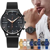 Uomo Casual Fashion Glass Superficie in acciaio inox Dtrap Quartz orologio orologio Militare Grado Reloj Digital Hombre F5 orologi da polso