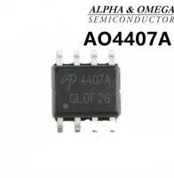 50pcs Lot Genuine Active Components AO4407A AO4407 4407A SOP8 SOP-8 Power Supply Chipset MOS Chips