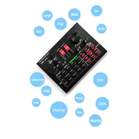 PRO LIVE Dźwięk Karta Audio Mikser Bluetooth 15 Wiele trybów Efekty dźwiękowe dla telefonów Komputerowych Śpiewanie i nagrywanie