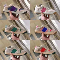 2021 Women Retro Shoes Luxurys Espadrilles Designers Dirty Little leather Shoe Couple Sports Flats Sneakers Speed Trainers Size 35-45 With