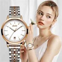 Mode Frauen Uhren Rose Gold Blanc Damen Armband Reloj Mujer Kreative Wasserdicht Quarz für + Box 210624
