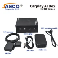 Android Carplay AI 박스 4 + 32G 버전 자동차 멀티미디어 플레이어 미러 링크 시스템 플러그 앤 플레이 GPS 액세서리