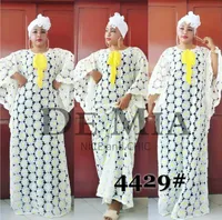 バストサイズ123 cmアフリカの女性のダニキファッション水溶性二重カラーコードレースルーズロングドレス民族の服