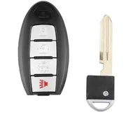 4 Tasten Werkzeuge Smart Remote Cover Shell für Nissan Teana Sunny Tiida Livina Sylphy Keyless Entry FOB Key Case (ohne Groove) Autozubehör