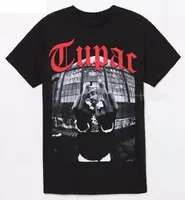 Tupac 2Pac 힙합 재미 있은 티셔츠 티셔츠 남성 빈티지 그래픽 참신 Streetwear Tshirt 펑크 사용자 정의 여름 일본어 KPOP 옷