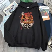 Sweats à capuche masculins Sweatshirts Ukiyoe Japan Anime Print Sweatshirt Man décontracté Harajuku Hooded Hip Hop Hop Pocket Streetwear