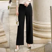 Women&#039;s Pants & Capris Traje De Cintura Alta Para Mujer, Pantalón Trabajo Formal, Casual Elegante, Negro S-4xl 2021