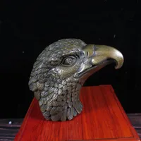 좋은 구리 황동 인물 독수리 머리 사무실 장식 동상 홈 조각 귀여운 데스크탑 장식