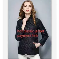 ¡Clásico! Black Coat Women Design Chaquetas Moda Inglaterra Estilo corto de algodón fino acolchado de calidad fresca Marca