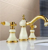 Banyo lavabo musluklar moda lüks musluk katı pirinç inşaat soğuk gül altın kaplama 8 'yaygın havza musluk