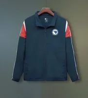 Босния-Герцеговина мужская куртка футбол веткой ветровка трикотаж полная молния с капюшоном ветровка 2021 2022 Мужская мода держать теплое пальто свитер логотип