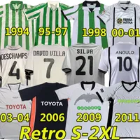 Retro Soccer Jerseys 2000 01 03 04 06 09 11 DAVID VILLA ANGULO AIMAR DJUKIC MENDIETA football shirt 1995 97 98 Menendez FINIDI RIOS Classic Vintage Jersey