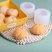 Craft Tools DIY Scented Candle Mold Dessert Cup Cake Puffs Egg Yolk Crisp Silicone 3d For Make