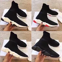 Top Quality Triple s Knit Socks Shoes Mesh Speed 2.0 Trainer High Race Runners Mens Designer Sneaker Black White Casual Trainers Sneakers