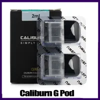 Caliburn G Pod Catridge 2ml Caliburng Pod Vape cigarett för Caliburn G Kit Electronic Cigarette 2pcs Pack