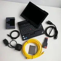 Автоматический диагностический инструмент ICOM A2 + B + C Кодовой сканер интерфейсных кабелей для автомобилей BMW используемых ноутбук таблетка X200T 4G RAM сенсорный экран программной посуды установлен хорошо готов к работе