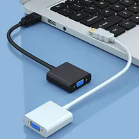 Wyświetlacz port DP do VGA Adapter Cable Męski żeński konwerter do komputera PC Laptop HDTV Monitor Projektor281X